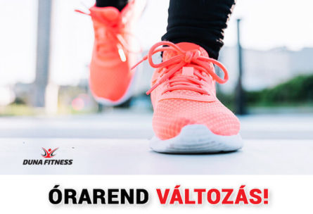 duna fitness walking órarend változás 2018 szeptember