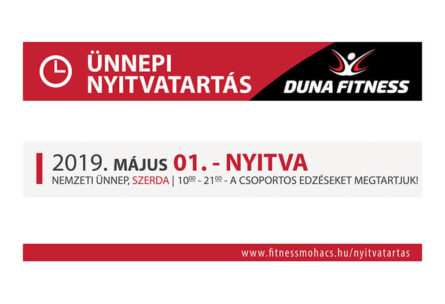 duna fitnes nyitvatartas 2019 május